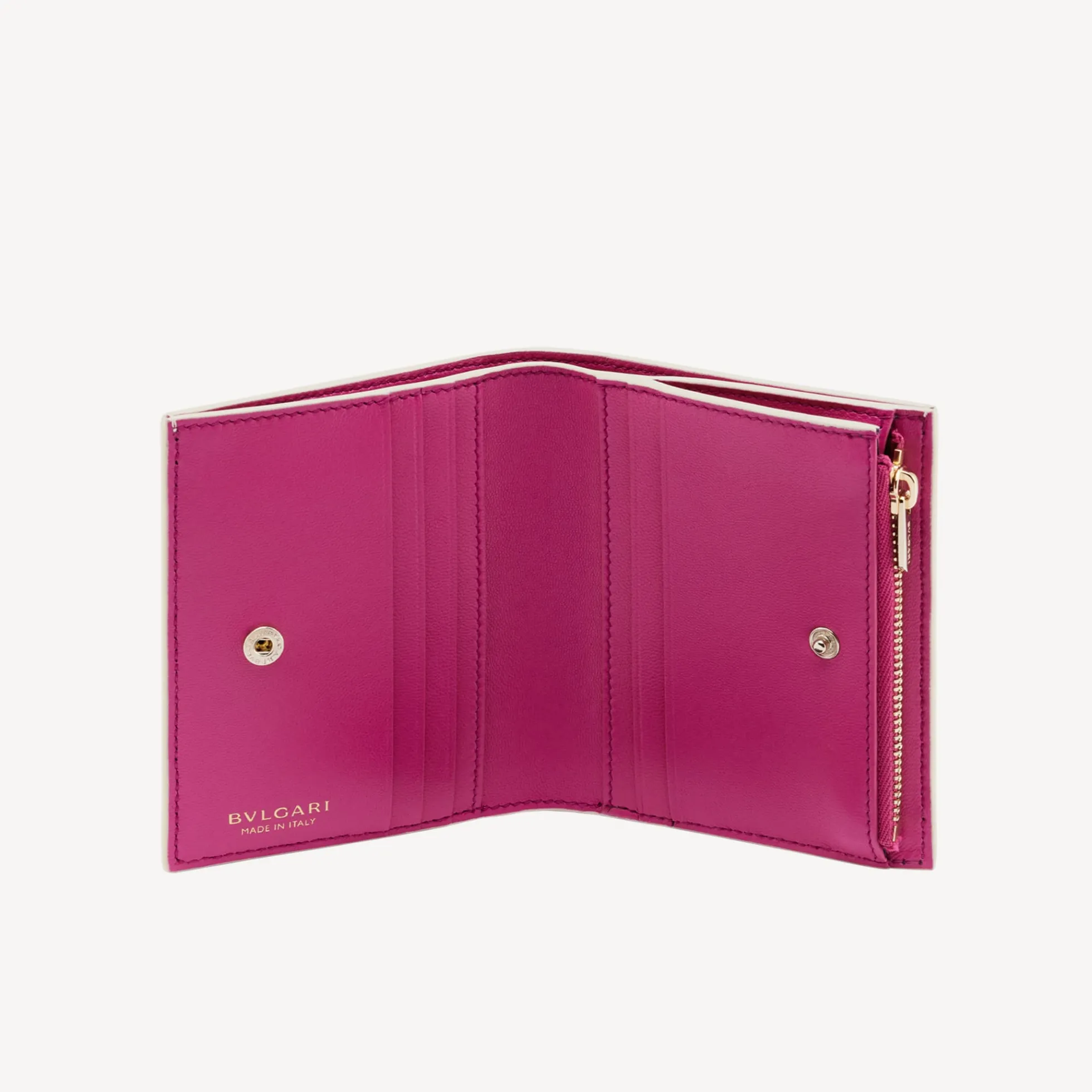 Bvlgari Logo Infinitum Kompaktes Portemonnaie