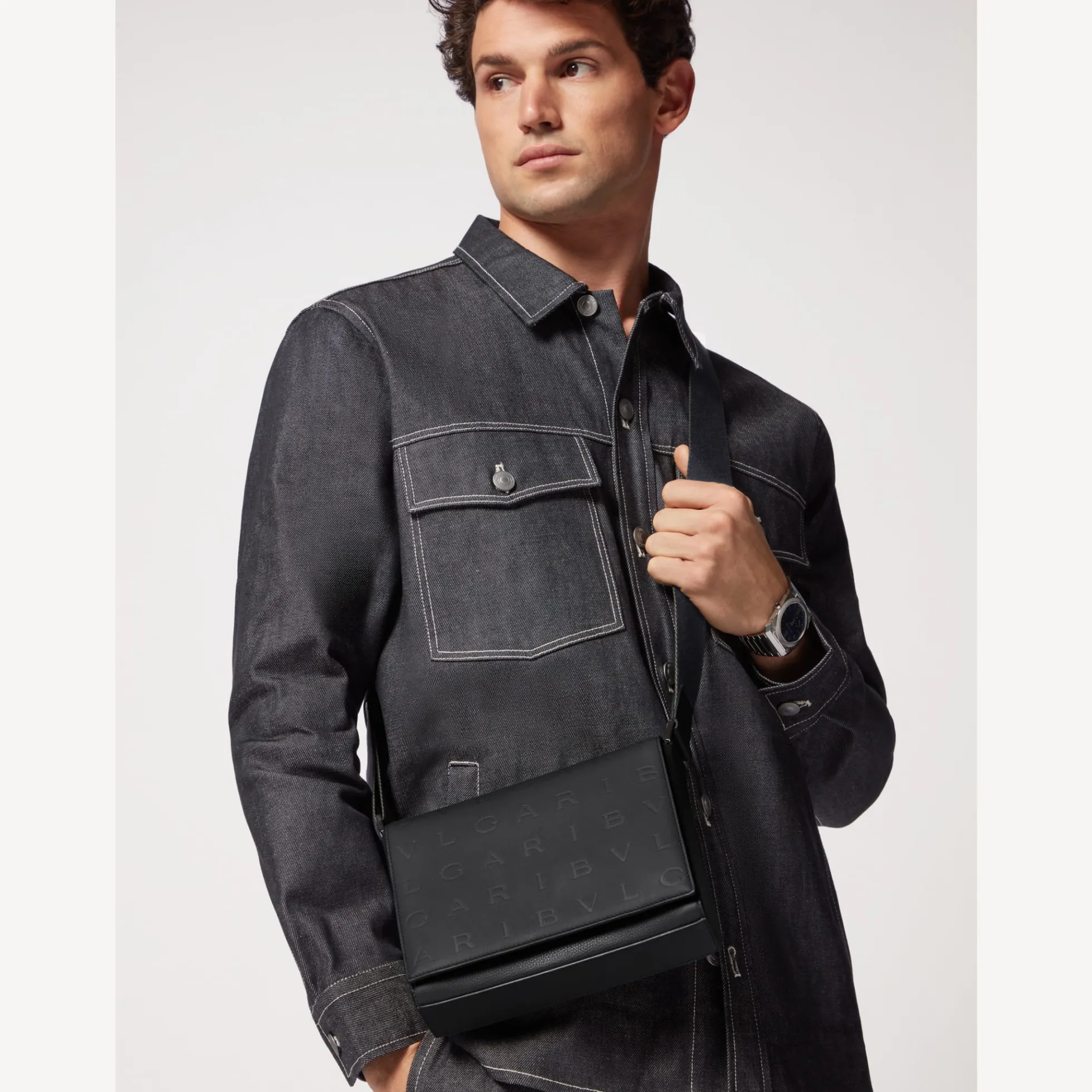 Bvlgari Man Messenger-Tasche