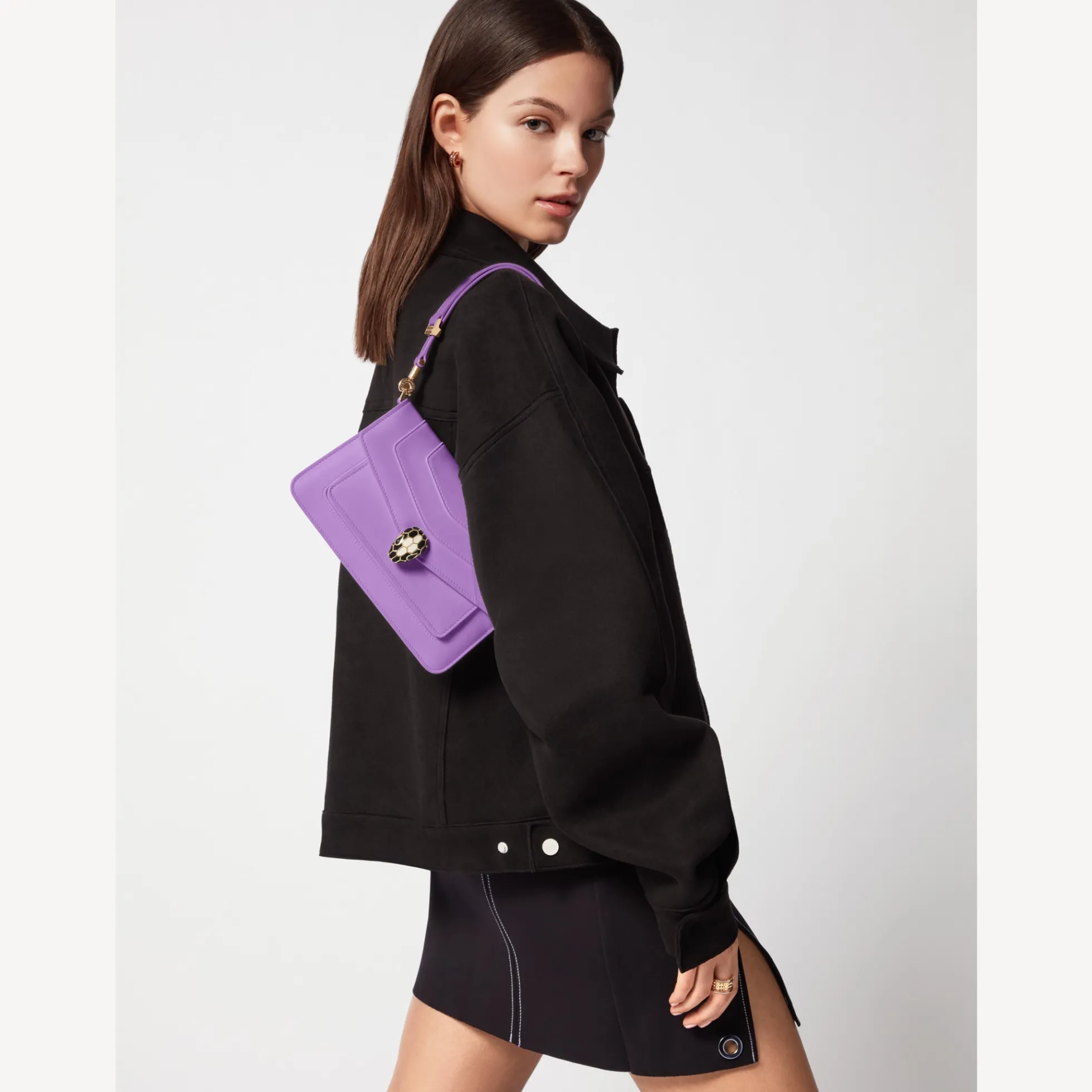 Serpenti Forever East-West Schultertasche