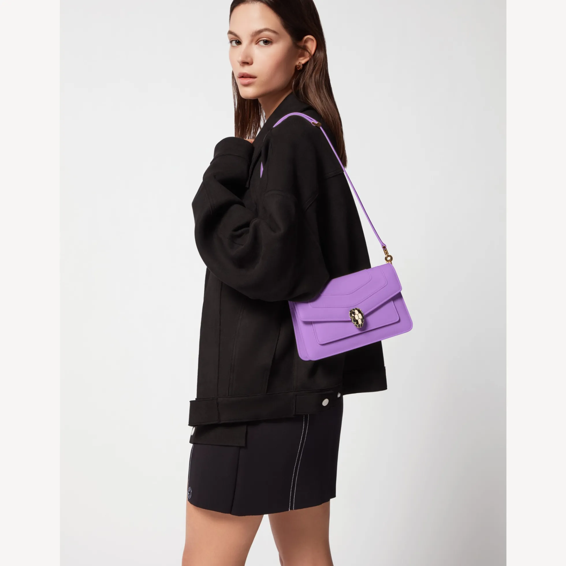 Serpenti Forever East-West Schultertasche