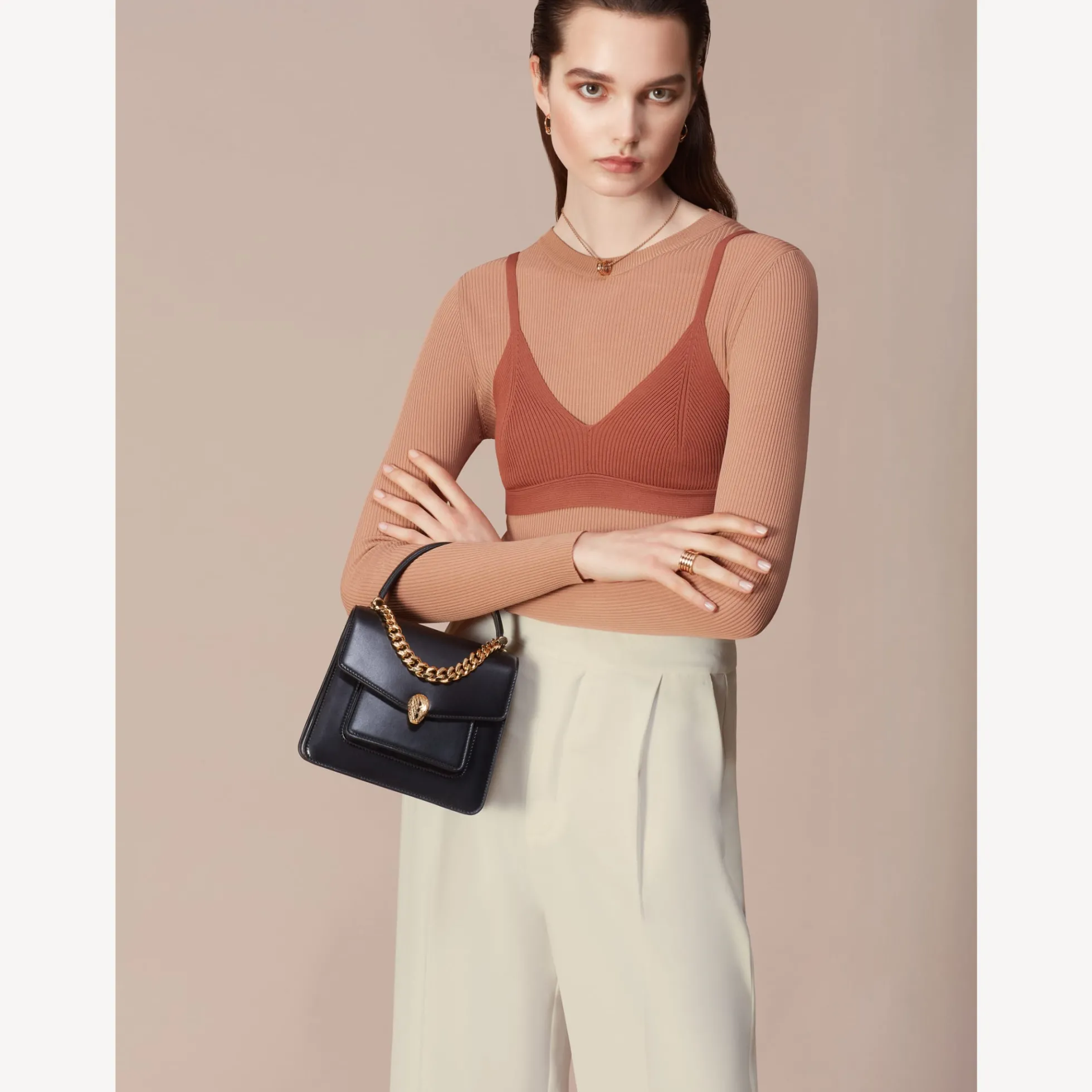 Serpenti Forever Henkeltasche