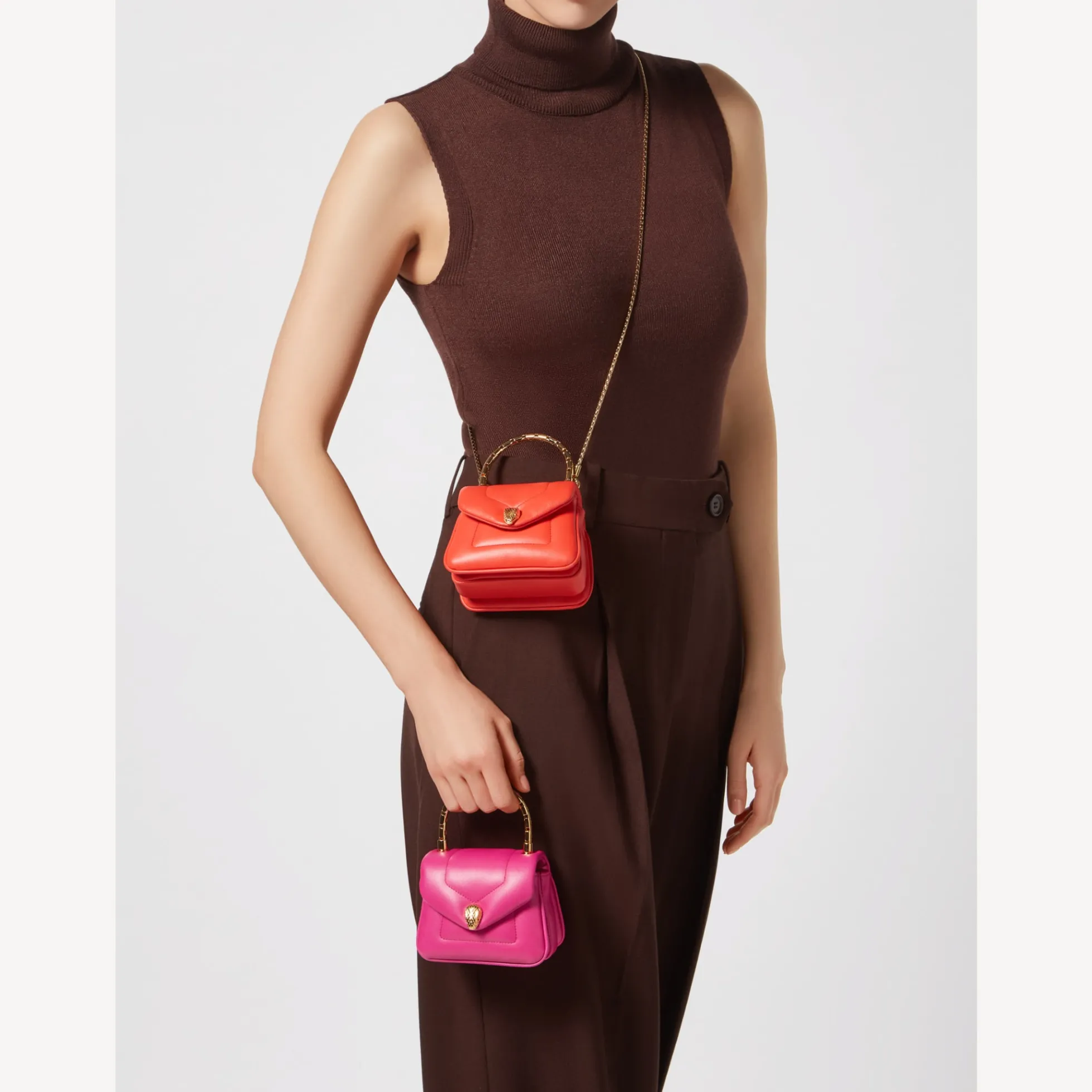 Serpenti Reverse Micro Henkeltasche