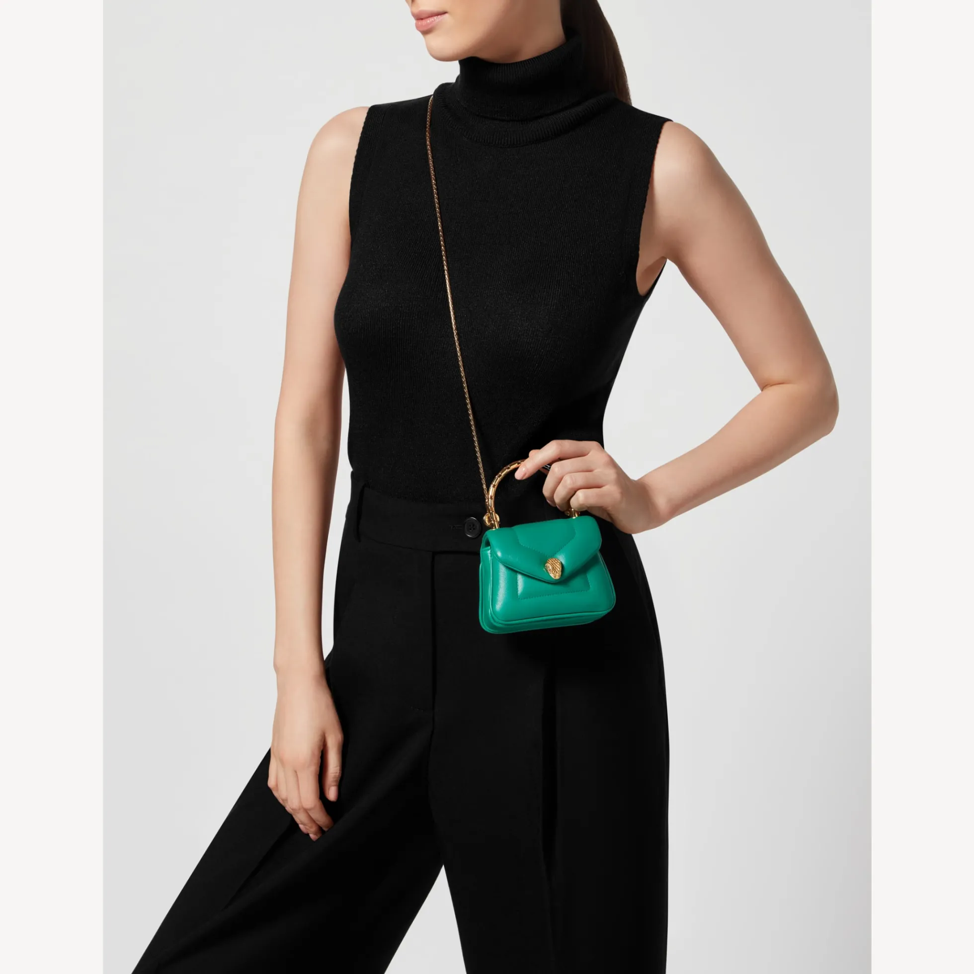 Serpenti Reverse Micro Henkeltasche