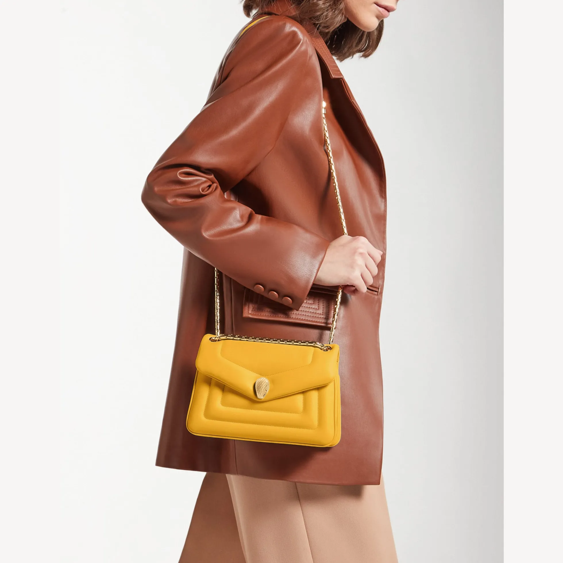 Serpenti Reverse Schultertasche