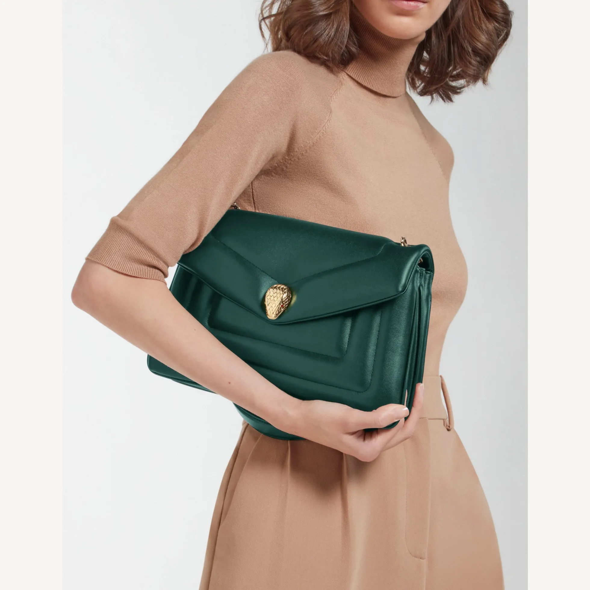 Serpenti Reverse Schultertasche