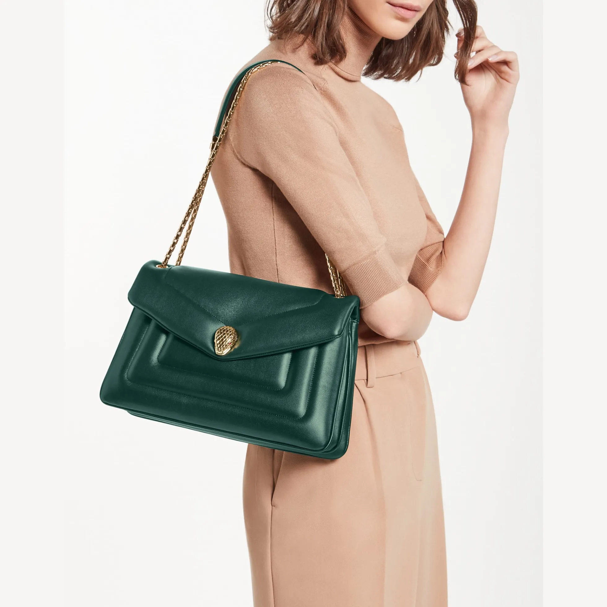 Serpenti Reverse Schultertasche